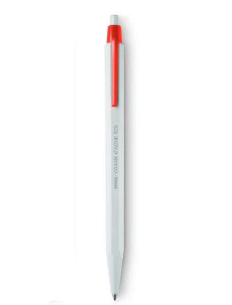 Caran d-Ache Eco Clip-on retractable ballpoint pen Rot 1Stück(e)