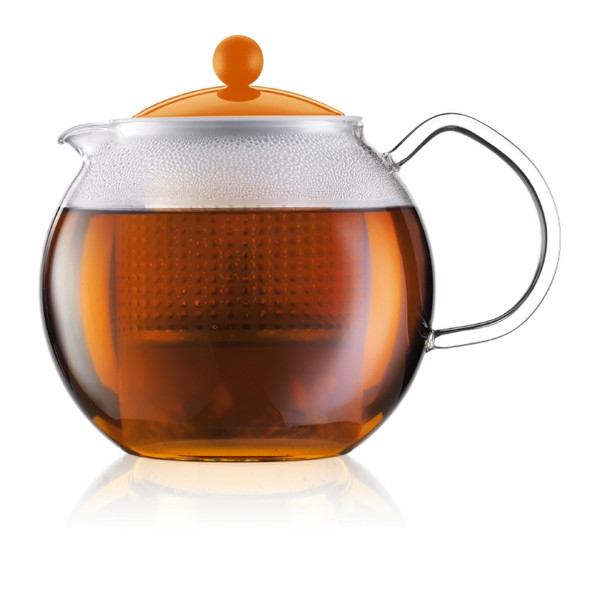 Bodum Assam Single teapot 1000мл Оранжевый, Прозрачный