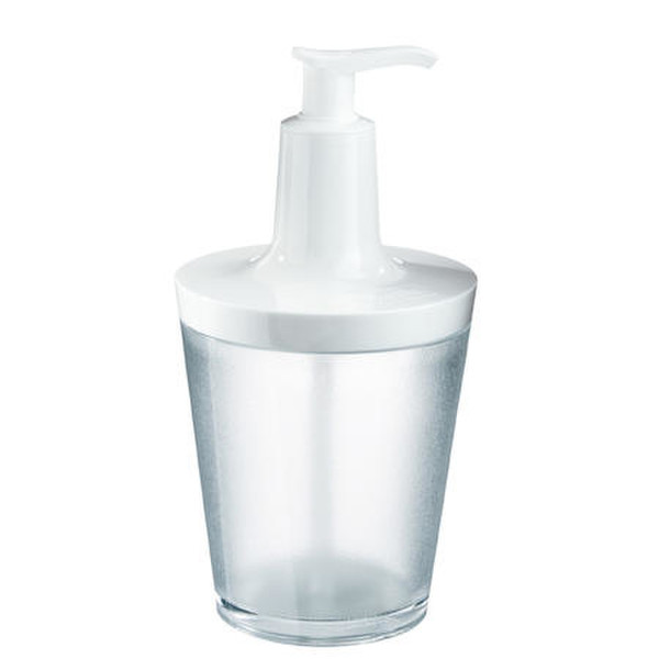 koziol FLOW Прозрачный, Белый дозатор для жидкого мыла/лосьона