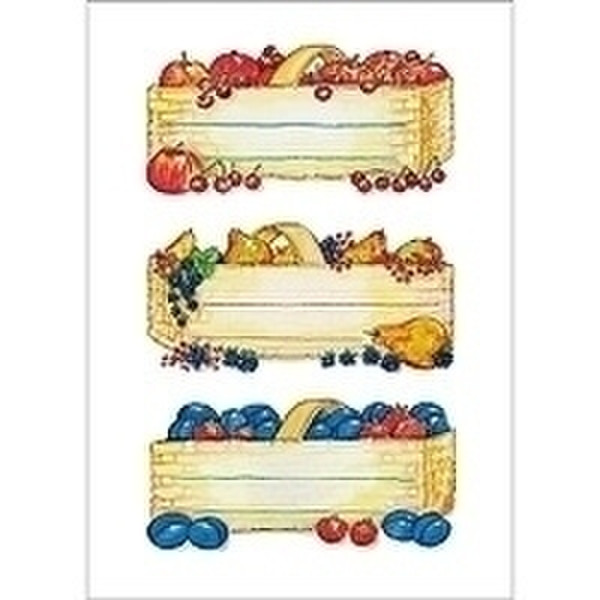 HERMA Kitchen labels 76x35mm fruit baskets 4 sheets 12Stück(e) selbstklebendes Etikett