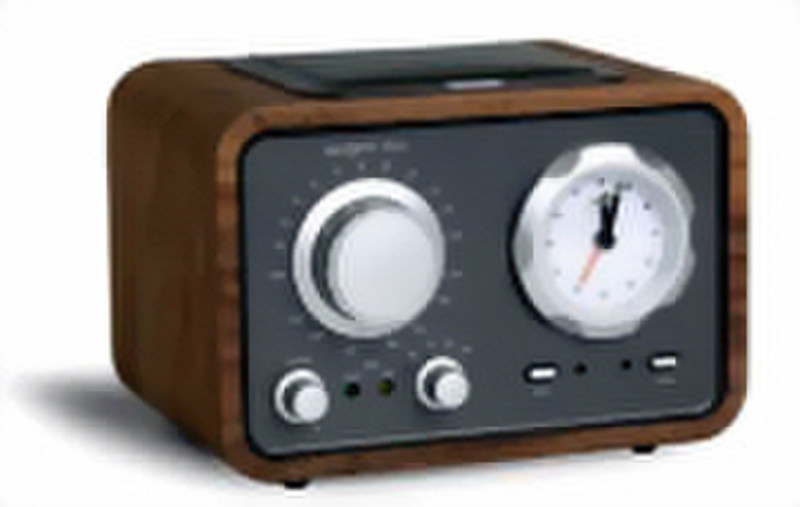 Tangent Duo Uhr Analog Braun Radio