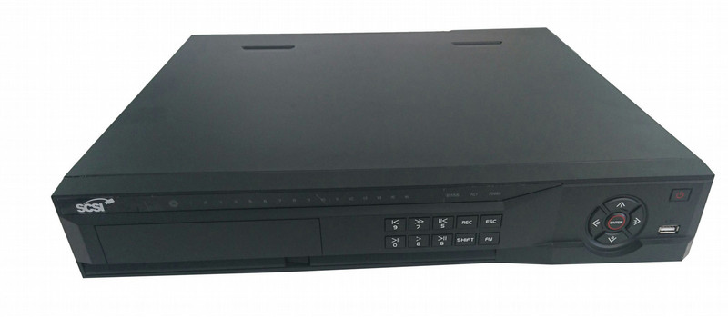 SCSI NVR5416-16P-4KS2 1.5U Черный network video recorder