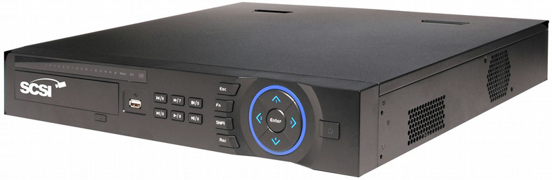 SCSI NVR7464 1.5U Черный network video recorder