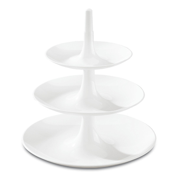 koziol 3180525 Self-balancing serving tray Round White food service tray