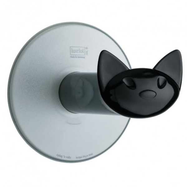 koziol MIAOU Wall-mounted Anthracite,Black,Transparent toilet paper holder