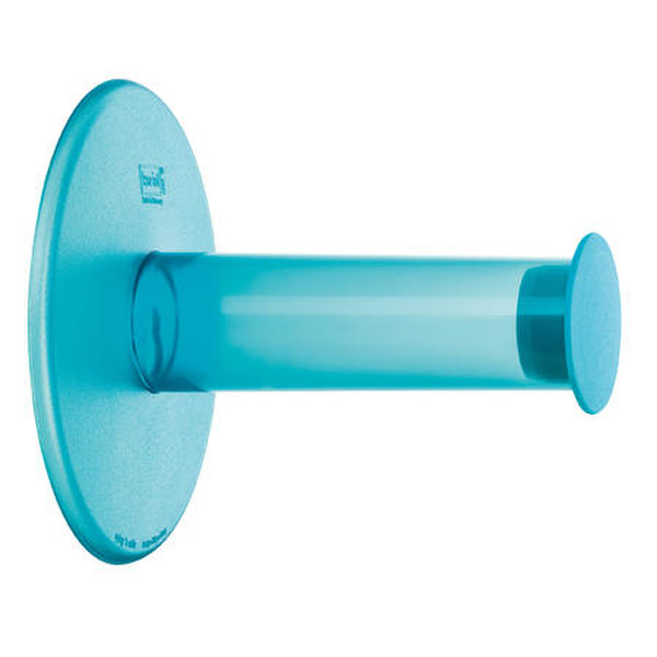 koziol PLUG´N ROLL Wall-mounted Transparent,Turquoise toilet paper holder