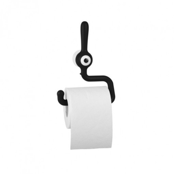 koziol TOQ Wall-mounted Black toilet paper holder