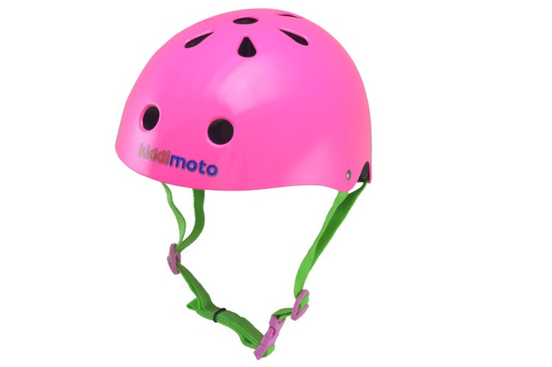 Kiddimoto Neon Pink bicycle helmet