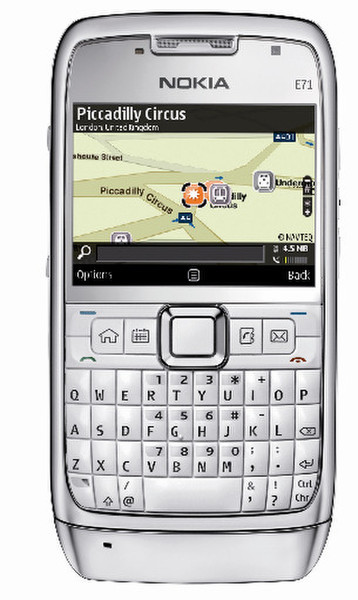 Nokia E71 Cеребряный смартфон