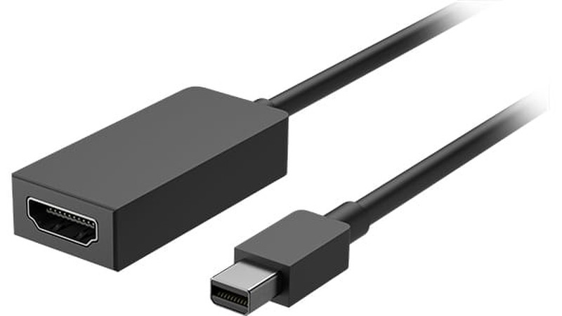 Microsoft Q7X-00025 Mini DisplayPort HDMI Black video cable adapter