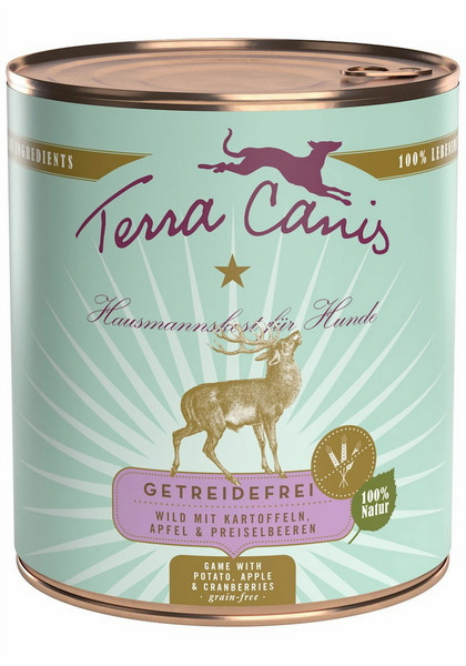 Terra Canis 180037 Apple,Cranberry,Game,Potato 800g Adult dogs moist food