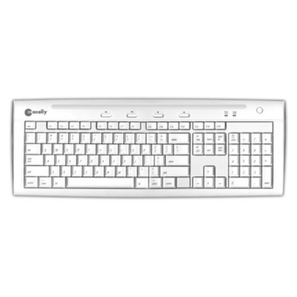 Macally iKey5 USB Slim Keyboard FR USB Белый клавиатура