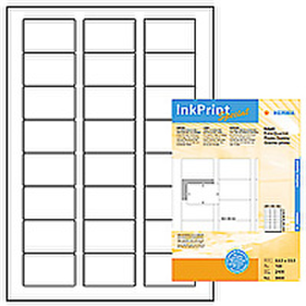 HERMA Inkjet labels white 53,3x33,8 InkPrint Special 2400 pcs.