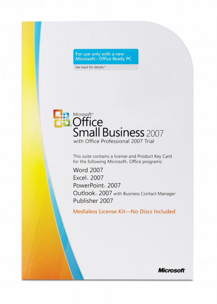 HP Microsoft Office Small Business 2007 Activation License - Media-less License