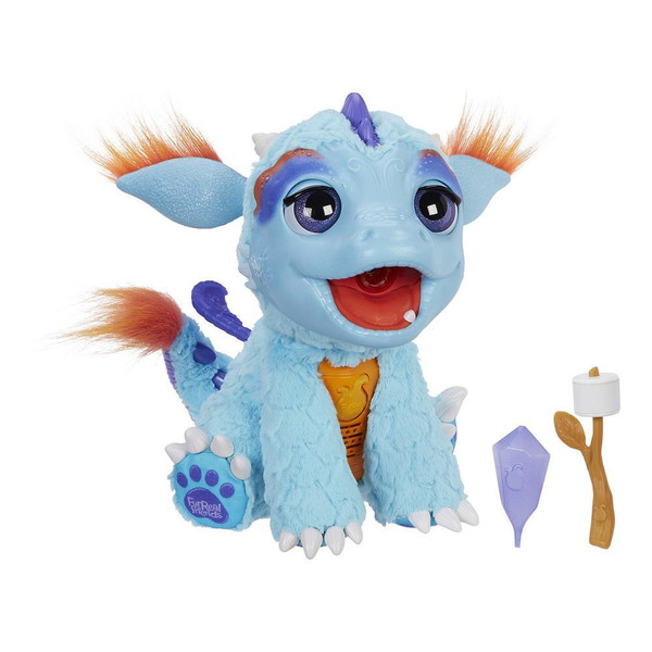 Hasbro FurReal Friends: Torch Spielzeug-Drachen Plüsch Blau, Violett