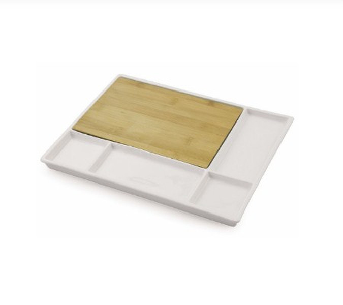 Villa D’este Home 2413907 Rectangular Ceramic,Wood White,Wood kitchen cutting board