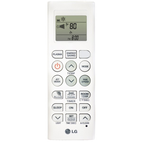 LG PQWRHQ0FDB IR Wireless Press buttons White remote control