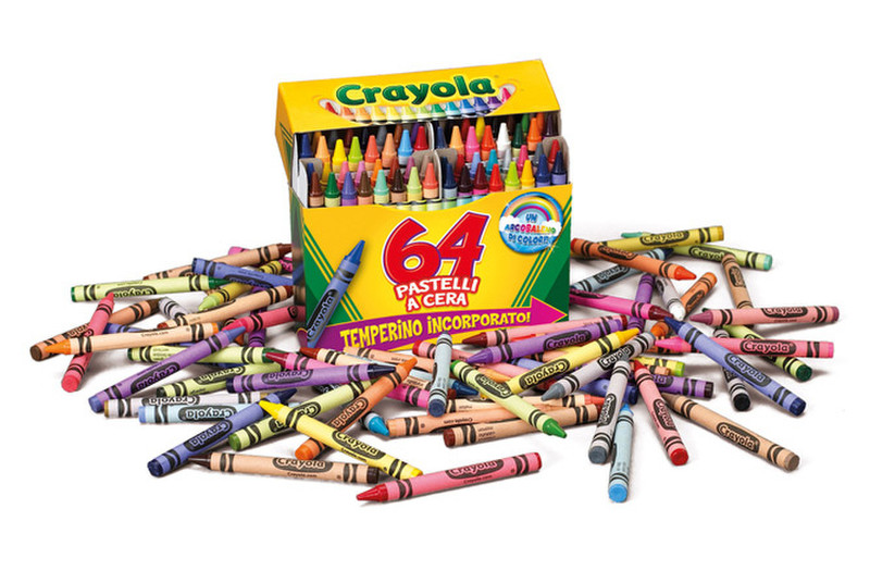Crayola 0064 64шт восковой мелок/карандаш