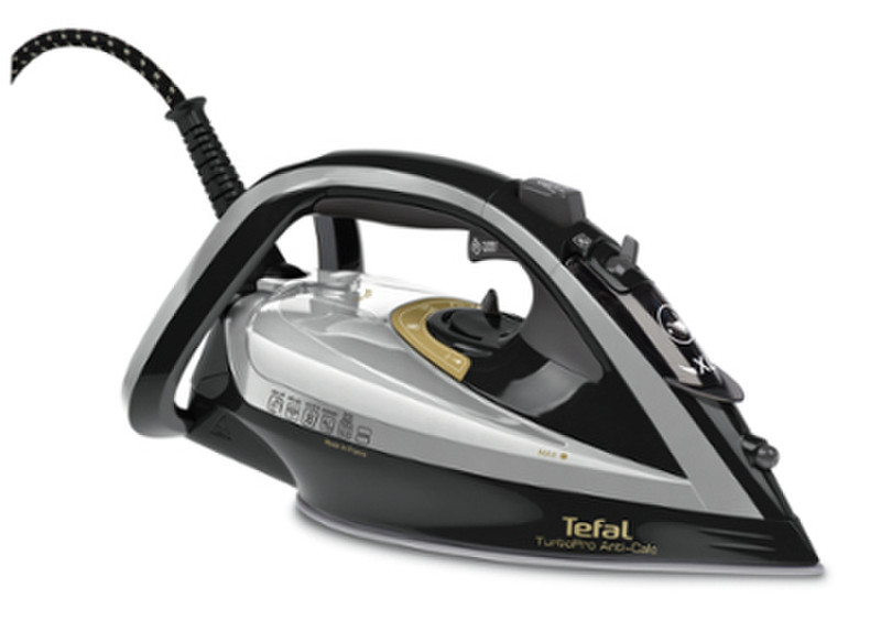 Tefal TurboPro FV5655E0 Dampfbügeleisen Durilium soleplate 2600W Grau, Silber, Weiß Bügeleisen