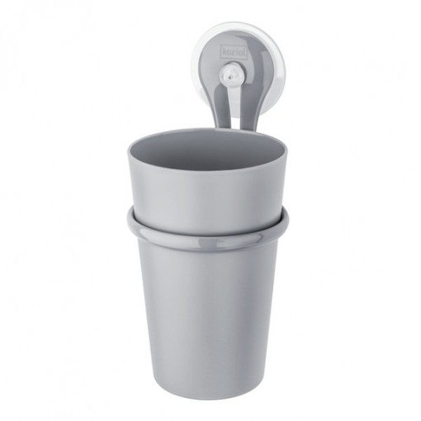 koziol LOOP Grey Wall-mounted toothbrush holder