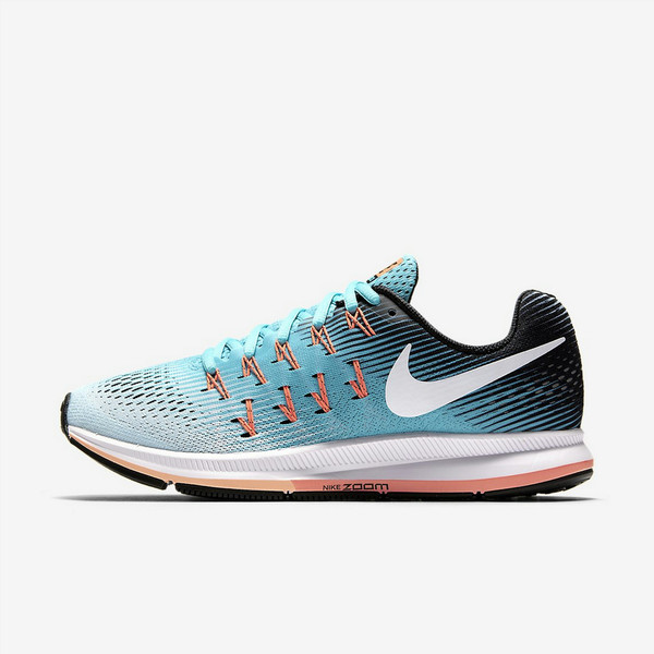 Nike Air Zoom Pegasus 33 Для взрослых Женский Черный, Синий, Белый 36.5 кроссовки