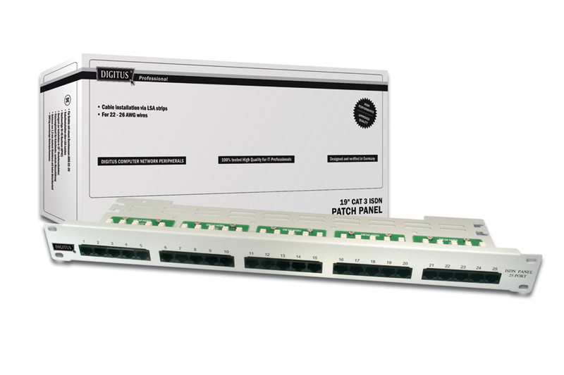 Digitus 25-port Patch Panel 1U Schalttafel