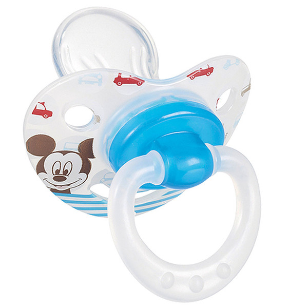 Tigex 80602251 Free-flow baby pacifier Orthodontic Silicone Blue,Transparent baby pacifier