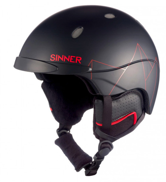 Sinner Titan Unisex Black,Red safety helmet