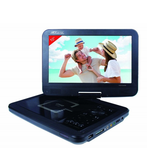 Takara DIV211 Portable DVD player Tisch 10Zoll Schwarz Tragbarer DVD-/Blu-Ray-Player