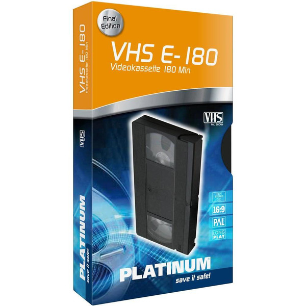 Platinum VHS-E180 VHS 180мин чистая видеокассета