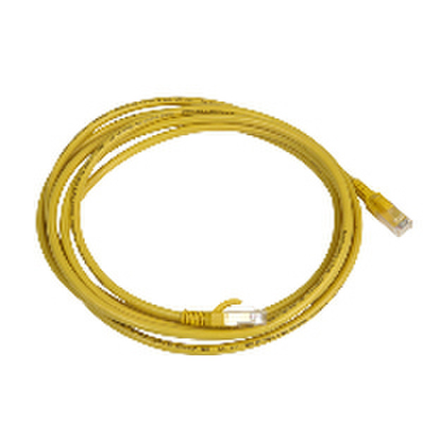 APC DC6PCURJ03YLM 3m Cat6 U/UTP (UTP) Yellow networking cable
