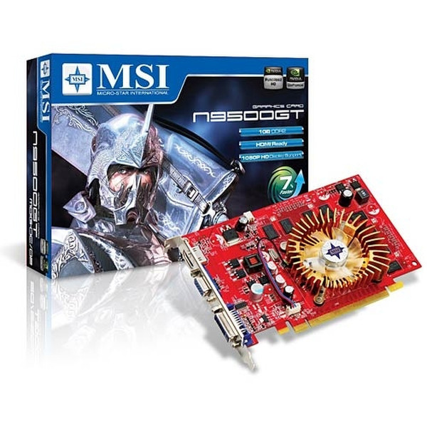 MSI N9500GT-MD1G-OC GeForce 9500 GT 1ГБ GDDR2