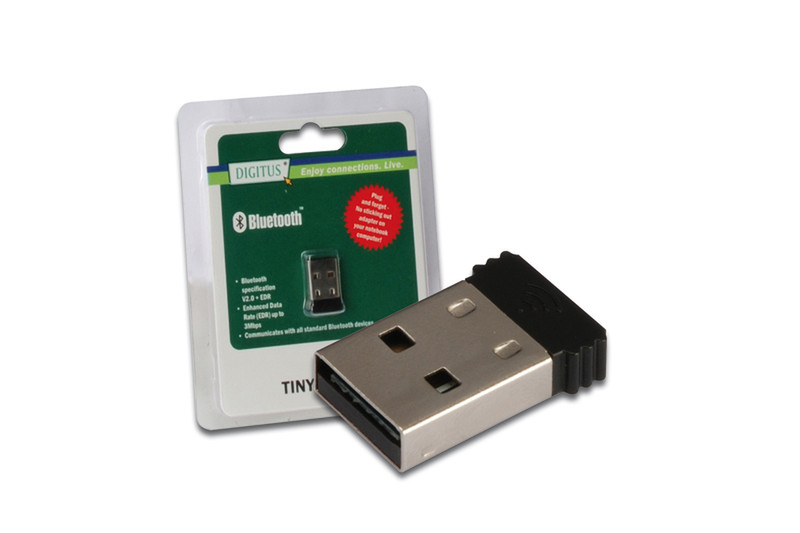 Digitus USB Bluetooth 2.0 EDR Adapter 3Mbit/s networking card
