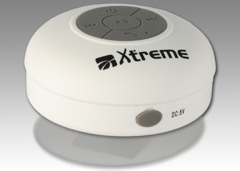 Xtreme 33137W Stereo 3W Sphärisch Weiß Tragbarer Lautsprecher