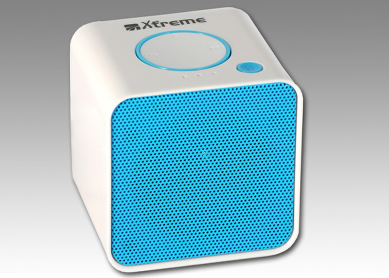 Xtreme 33139B Stereo 3W Kubus Blau Tragbarer Lautsprecher