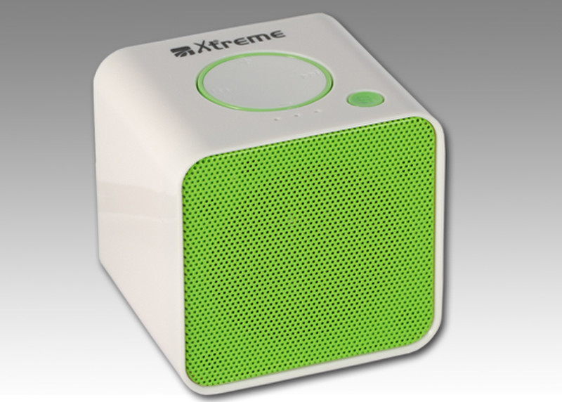 Xtreme 33139G Stereo 3W Kubus Grün Tragbarer Lautsprecher