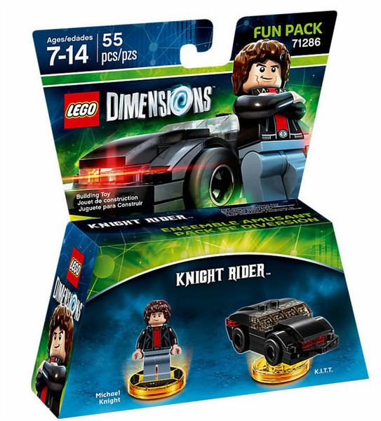 Warner Bros LEGO Dimensions Fun Pack: Knight Rider 4шт Разноцветный фигурка для конструкторов