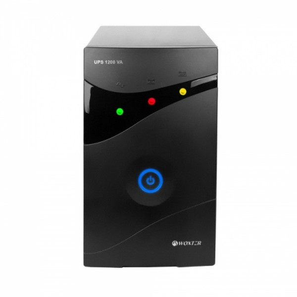 Woxter UPS 1200 VA Line-Interactive 1200VA 3AC outlet(s) Mini tower Black uninterruptible power supply (UPS)