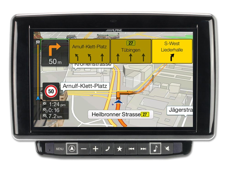 Alpine X901D-DU Fixed 9Zoll LCD Touchscreen Schwarz Navigationssystem
