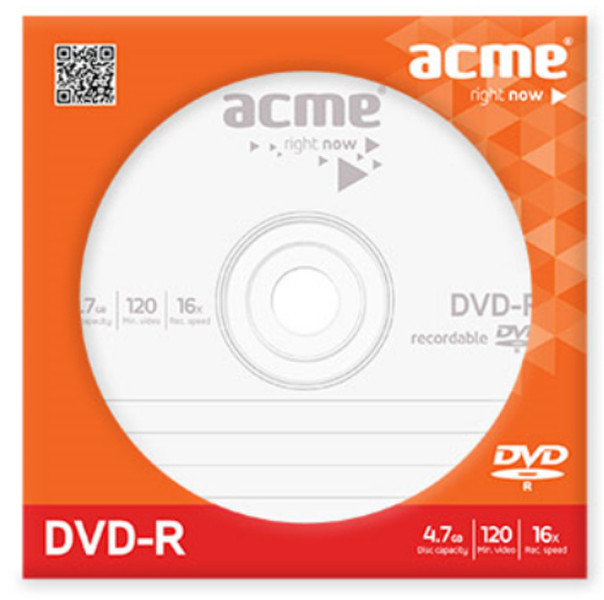 ACME 037649 4.7ГБ DVD-R 1шт чистый DVD