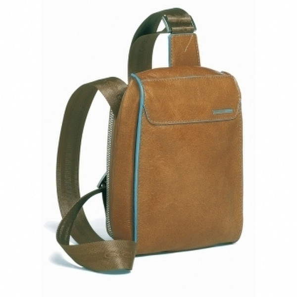 Piquadro Blue Square Leather Orange briefcase