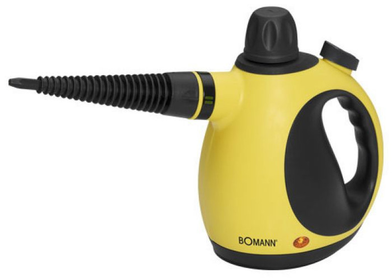 Bomann DR 907 CB Portable steam cleaner 0.25L 1050W Black,Yellow
