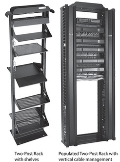 Hoffman EDR19FM24U Freistehend 24U Schwarz Rack