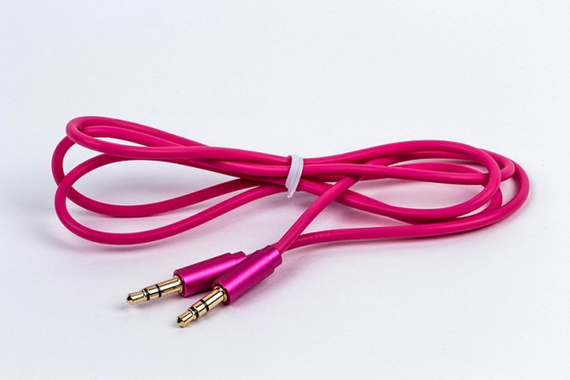 Naceb Technology NA-471ROS 1m 3.5mm 3.5mm Pink Audio-Kabel
