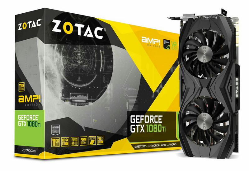 Zotac GeForce GTX 1080 Ti AMP Edition GeForce GTX 1080 Ti 11ГБ GDDR5X