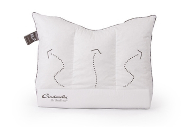 Cinderella Orthoflex Rectangular 60 x 70cm White bed pillow