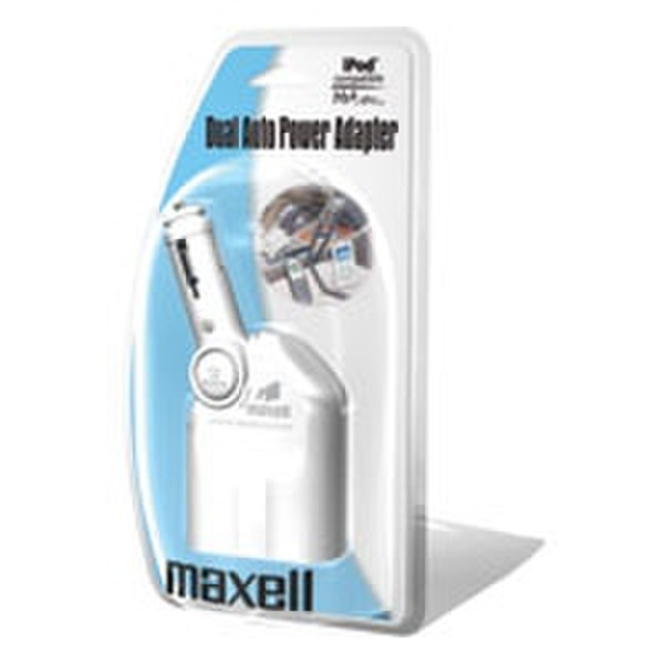Maxell Dual Power Auto Adapter White power adapter/inverter