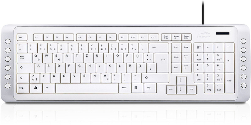 SPEEDLINK Snappy USB Keyboard USB Weiß Tastatur