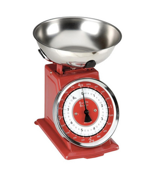 Typhoon Retro Tabletop Mechanical kitchen scale Red