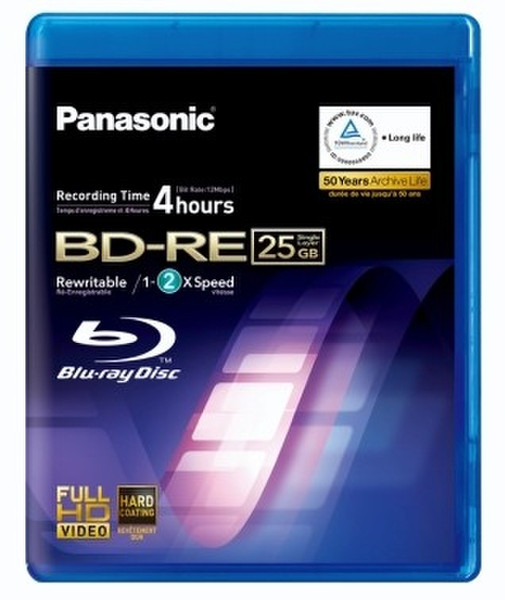 Panasonic 25GB 2x Blu-ray Disc 25GB BD-RE 1pc(s)